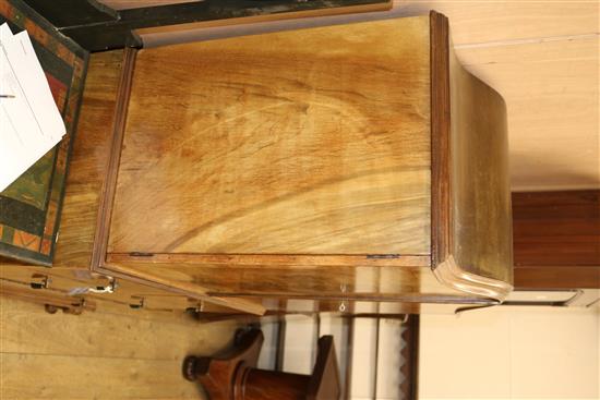 An Edwardian painted and decorated dressing chest W.106cm